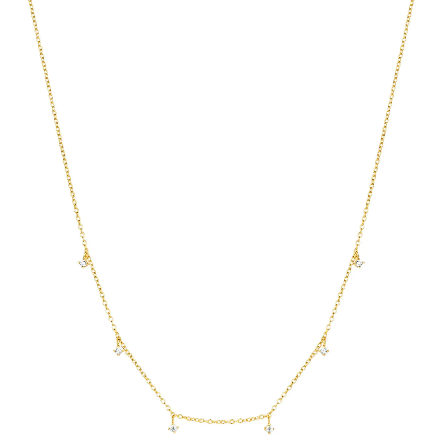 Filigrane Ketten | Hey Happiness Zirkonia Kette Sterlingsilber