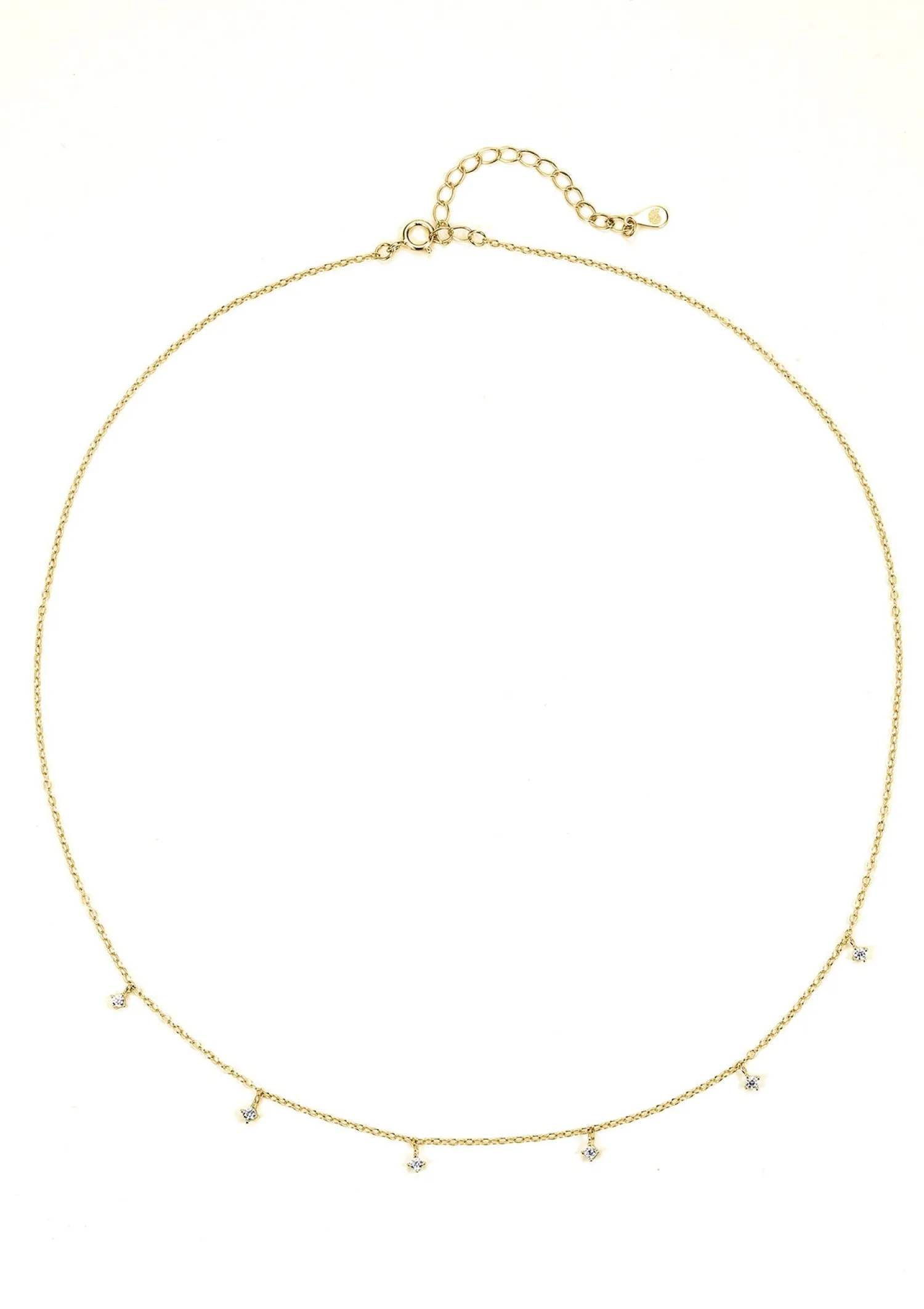 Filigrane Ketten | Hey Happiness Zirkonia Kette Sterlingsilber