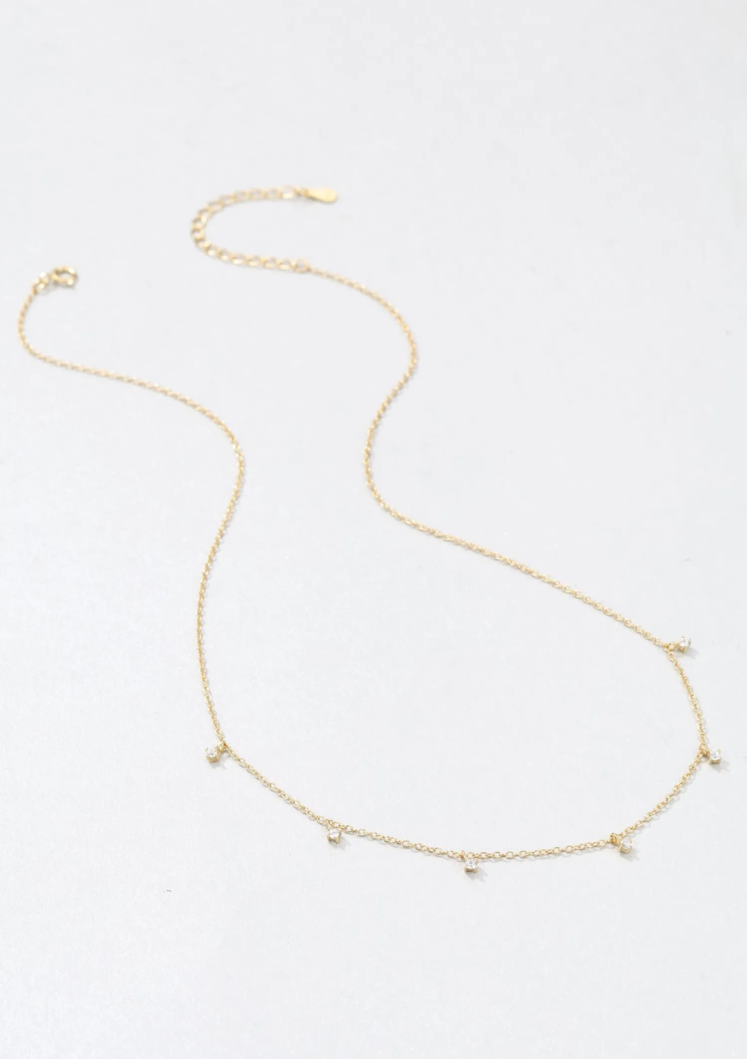 Filigrane Ketten | Hey Happiness Zirkonia Kette Sterlingsilber