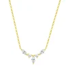 Filigrane Ketten | Hey Happiness Zirkonia Krone Kette Sterlingsilber