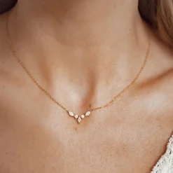 Filigrane Ketten | Hey Happiness Zirkonia Krone Kette Sterlingsilber