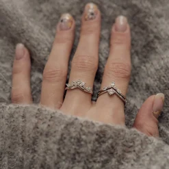 Schlichte Ringe | Hey Happiness Zirkonia Krone Ring aus Sterlingsilber Silver