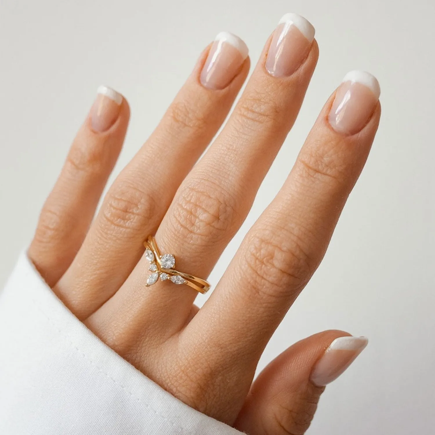 Schlichte Ringe | Hey Happiness Zirkonia Krone Ring Vereter Sterlingsilber Gold