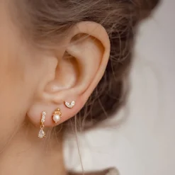 Earring Stack Sets | Ohrstecker | Hey Happiness Zirkonia und Perlen Ohrringe Set Sterlingsilber