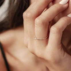 Trauringe Und Eheringe | Hey Happiness Zusammen Diamanten Ring 14K Gold
