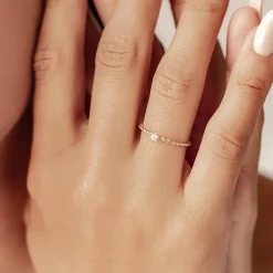 Trauringe Und Eheringe | Hey Happiness Zusammen Diamanten Ring 14K Gold
