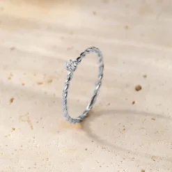 Trauringe Und Eheringe | Hey Happiness Zusammen Diamanten Ring 14K Gold