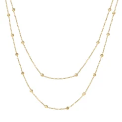 Filigrane Ketten | Hey Happiness Zweireihige Kette farbe Gold