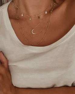 Filigrane Ketten | Hey Happiness Zweireihige Kette farbe Gold