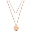 Filigrane Ketten | Hey Happiness Zweireihige Kette Kreis in Rosegold Rose Gold