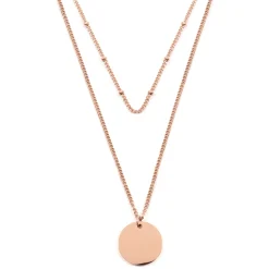 Filigrane Ketten | Hey Happiness Zweireihige Kette Kreis in Rosegold Rose Gold