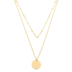 Filigrane Ketten | Hey Happiness Zweireihige Kette Kreis in Gold