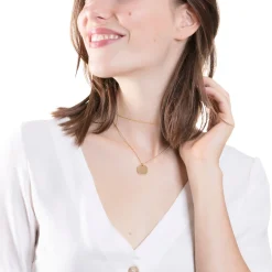 Filigrane Ketten | Hey Happiness Zweireihige Kette Kreis in Gold