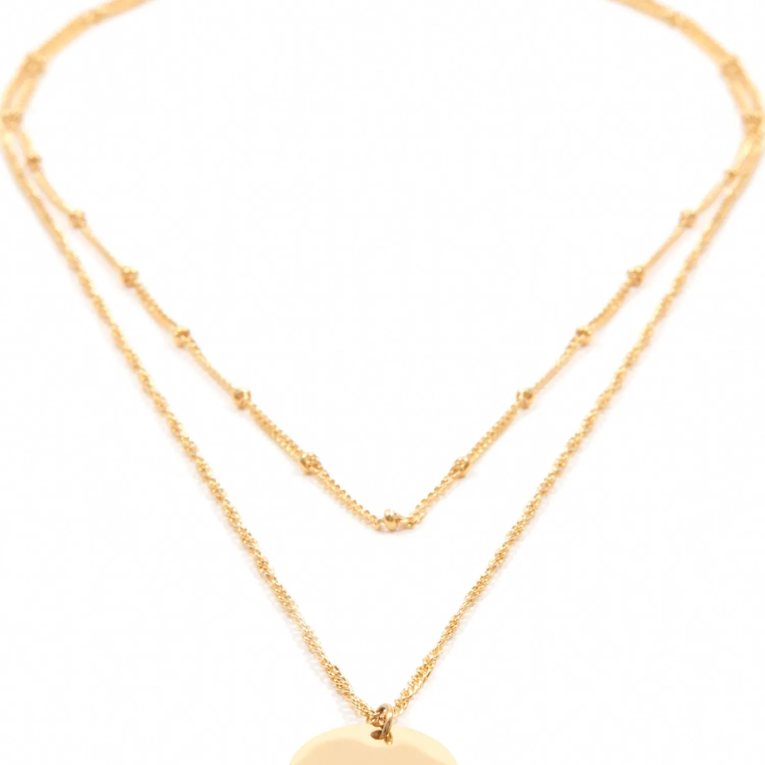 Filigrane Ketten | Hey Happiness Zweireihige Kette Kreis in Gold