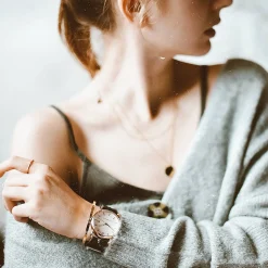 Filigrane Ketten | Hey Happiness Zweireihige Kette Kreis in Gold