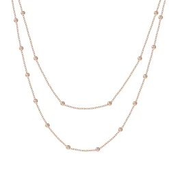 Filigrane Ketten | Hey Happiness Zweireihige Kette Rosegold Rose Gold