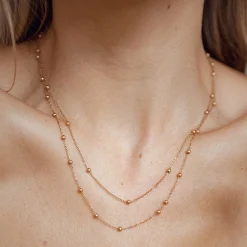 Filigrane Ketten | Hey Happiness Zweireihige Kette Rosegold Rose Gold