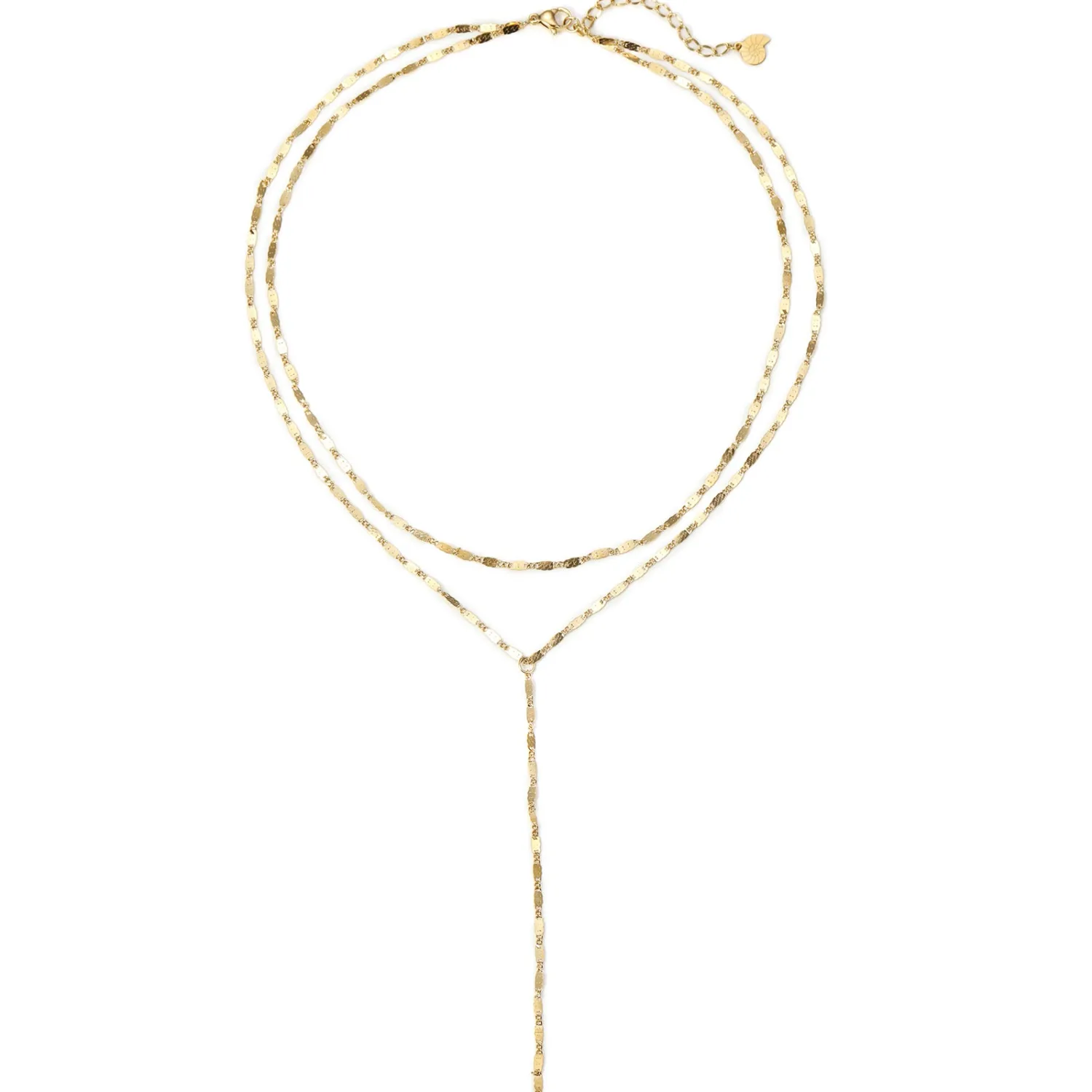 Lariat Necklaces | Filigrane Ketten | Hey Happiness Zweireihige Y-Kette wasserfest