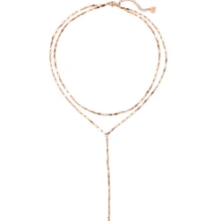 Lariat Necklaces | Filigrane Ketten | Hey Happiness Zweireihige Y-Kette wasserfest