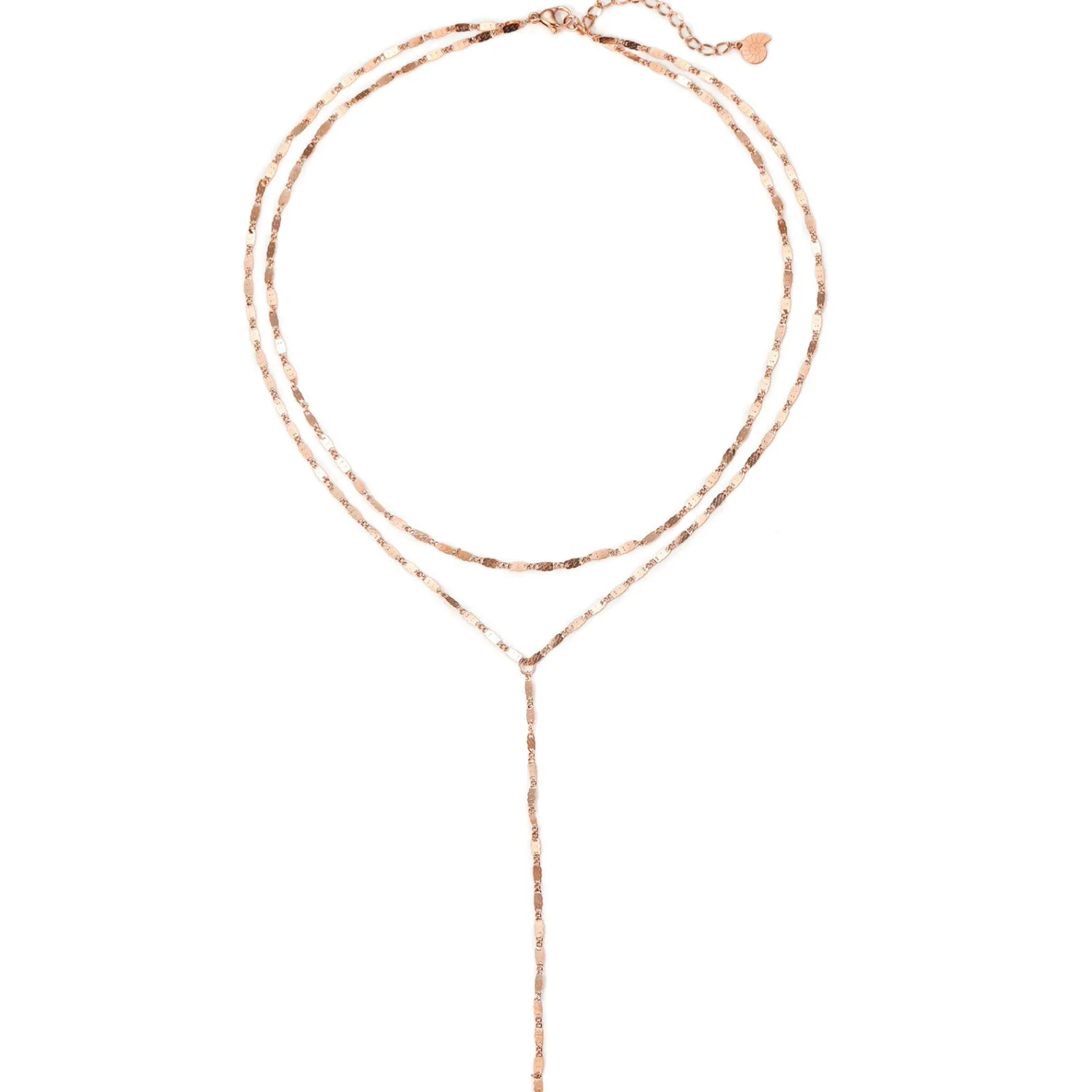 Lariat Necklaces | Filigrane Ketten | Hey Happiness Zweireihige Y-Kette wasserfest