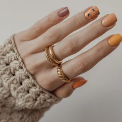 Auffällige Ringe | Hey Happiness Zweireihiger Ring in Gold